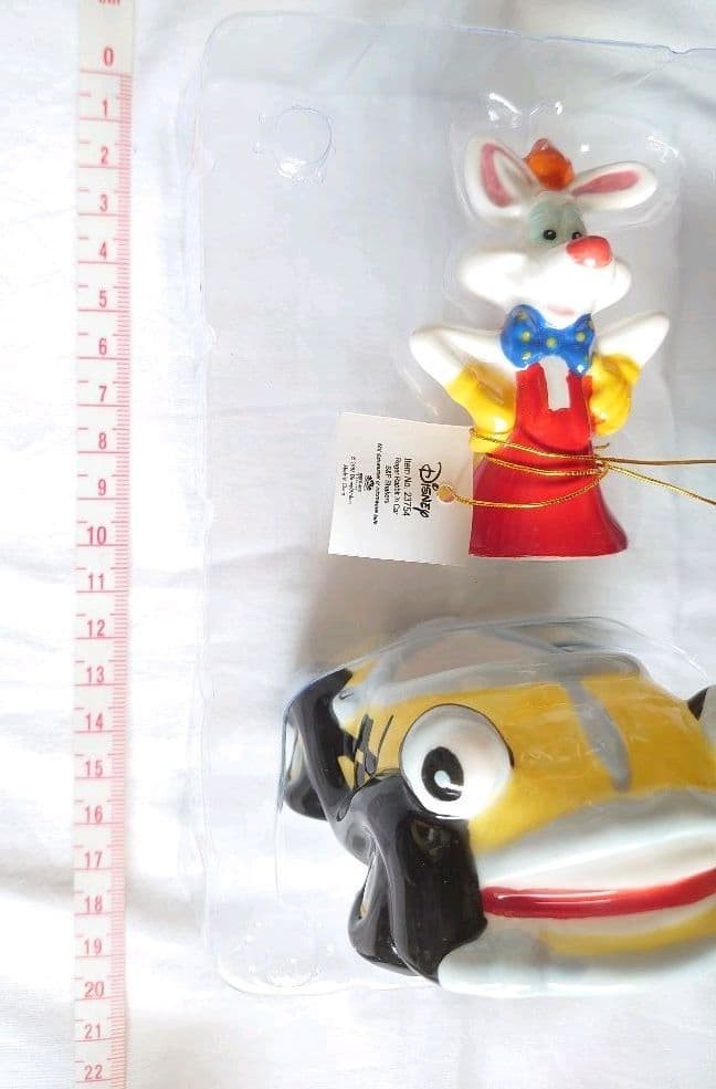 WESTLAND DISNEY Roger Rabbit Cartoon Spin Salt & Pepper Shakers Set New Tag