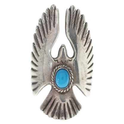 TADY & KING Ginawa Turquoise Eagle Ring Silver