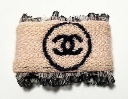 Authentic CHANEL COCO Lace Pile Wristband A17947 Women’s Sports Bracelet