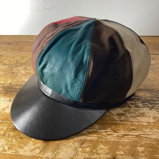 vintage multicolor leather casket