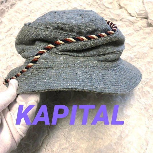 KAPITAL Denim Bucket Hat Cotton Rare Japan Fashion Casual Lightweight