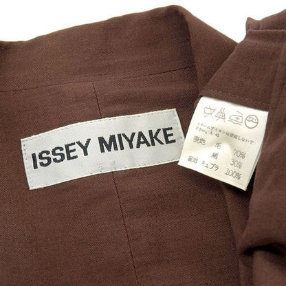 ISSEY MIYAKE 90s Archive Wool Suit Set Brown Japan M S Rare
