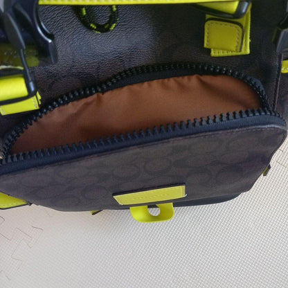 Coach Truck Backpack Colorblock Signature Yellow