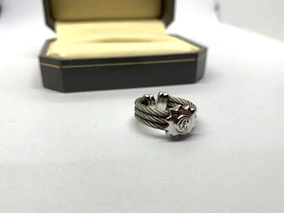 Philippe Charriol Vintage All Wire Ring Free Size Silver 11.5+ Condition B