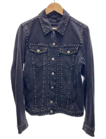 Diesel Men M Studded Denim Jacket 00S Vintage Luxury Casual Italian Fashion Used