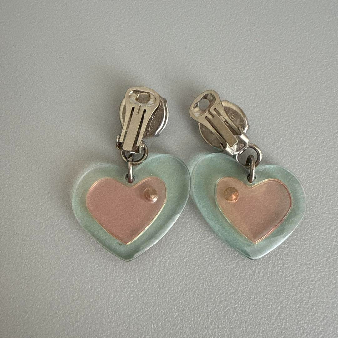 Miu Miu Heart Earrings Designer Limited Edition Luxury Rare Model Women VHTF Pre