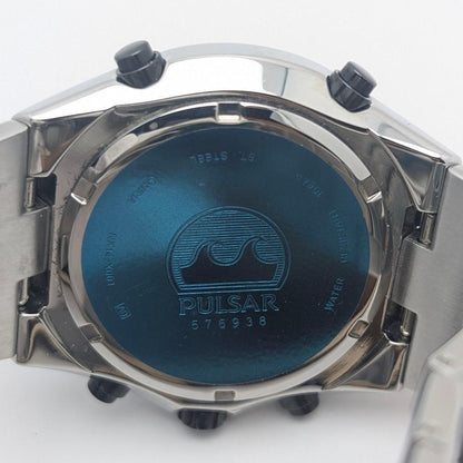 Seiko Pulsar NX14-X001 World Time Ana-Digi Rare Quartz SS Black Dial Men’s Watch