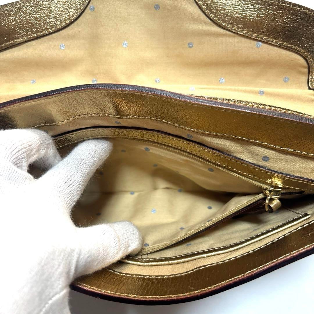 Kate Spade Gold Silver Shoulder Bag