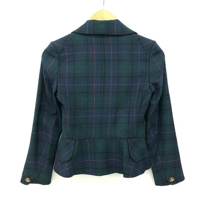 Vivienne Westwood Love Jacket size 1/S Tartan Check Green Authentic Rare SK1454