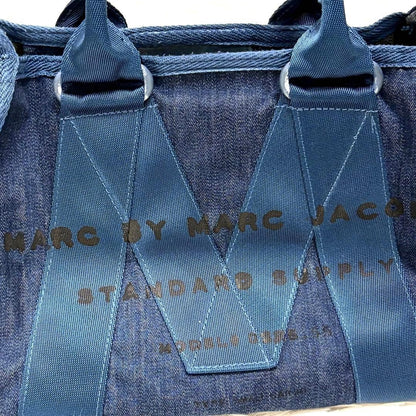 MARC JACOBS Denim Tote Bag Casual Blue 29 to 44 cm Width 24 cm Height