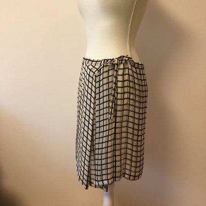 Dries Van Noten Size S Silk Square Sheer Skirt Belgium Designer Auth by JAPAN