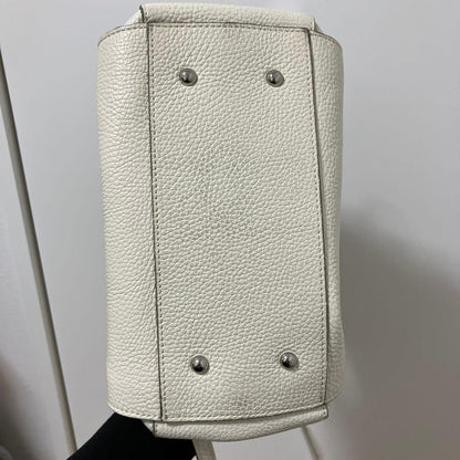 LANVIN en Bleu logo white shoulder bag