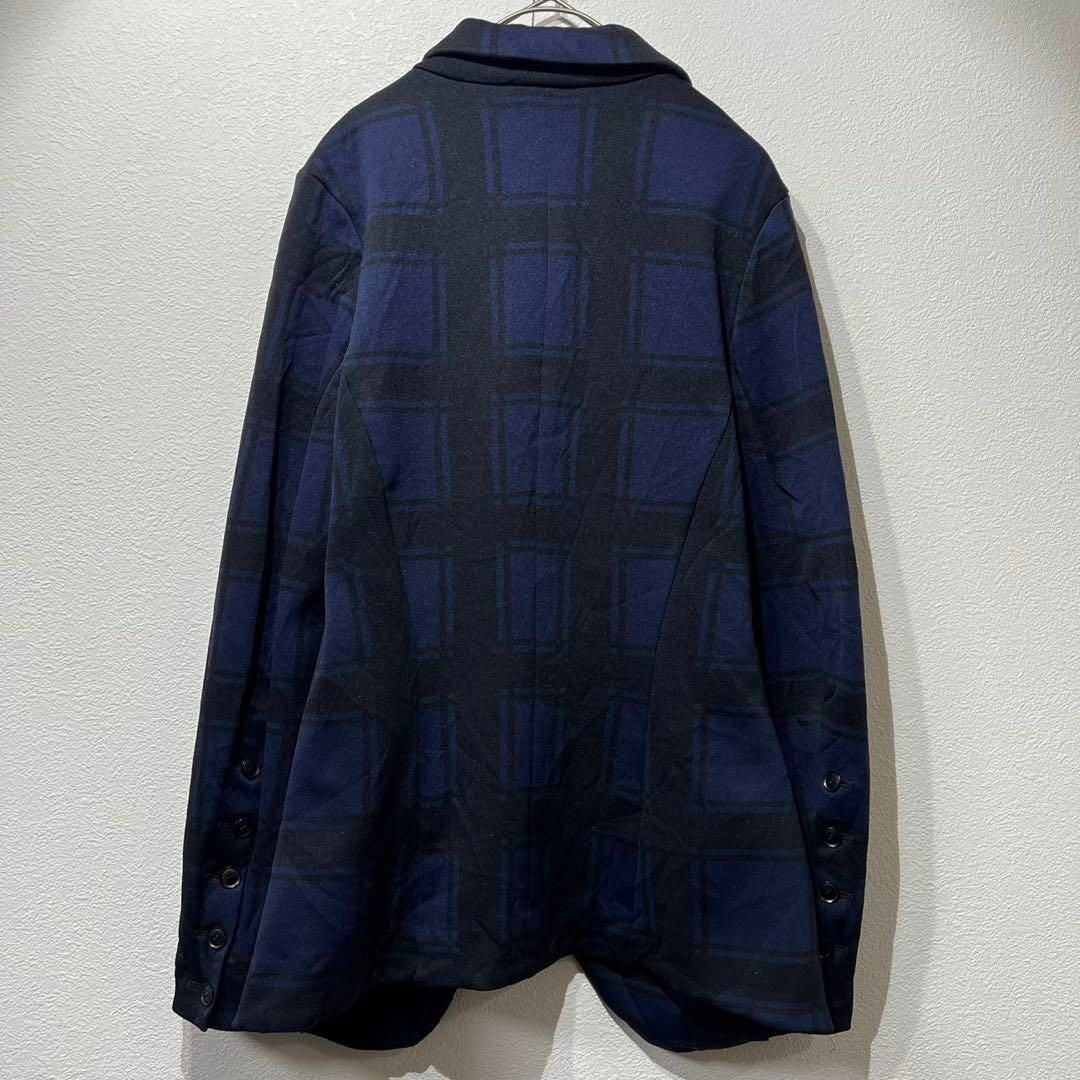 Y's Yohji Yamamoto 90s Blazer Irregular Check Tailored Jacket Shrunken Women's