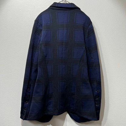 Y's Yohji Yamamoto 90s Blazer Irregular Check Tailored Jacket Shrunken Women's