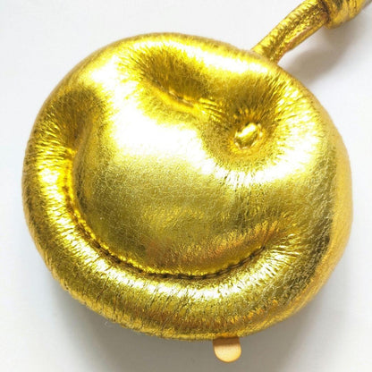 ANYA HINDMARCH Smile Bag Charm Key Charm Metallic Gold One of a Kind