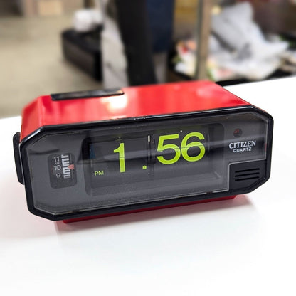 CITIZEN 4RD600 Vintage Flip Clock Battery Operated Alarm Showa Retro Japan