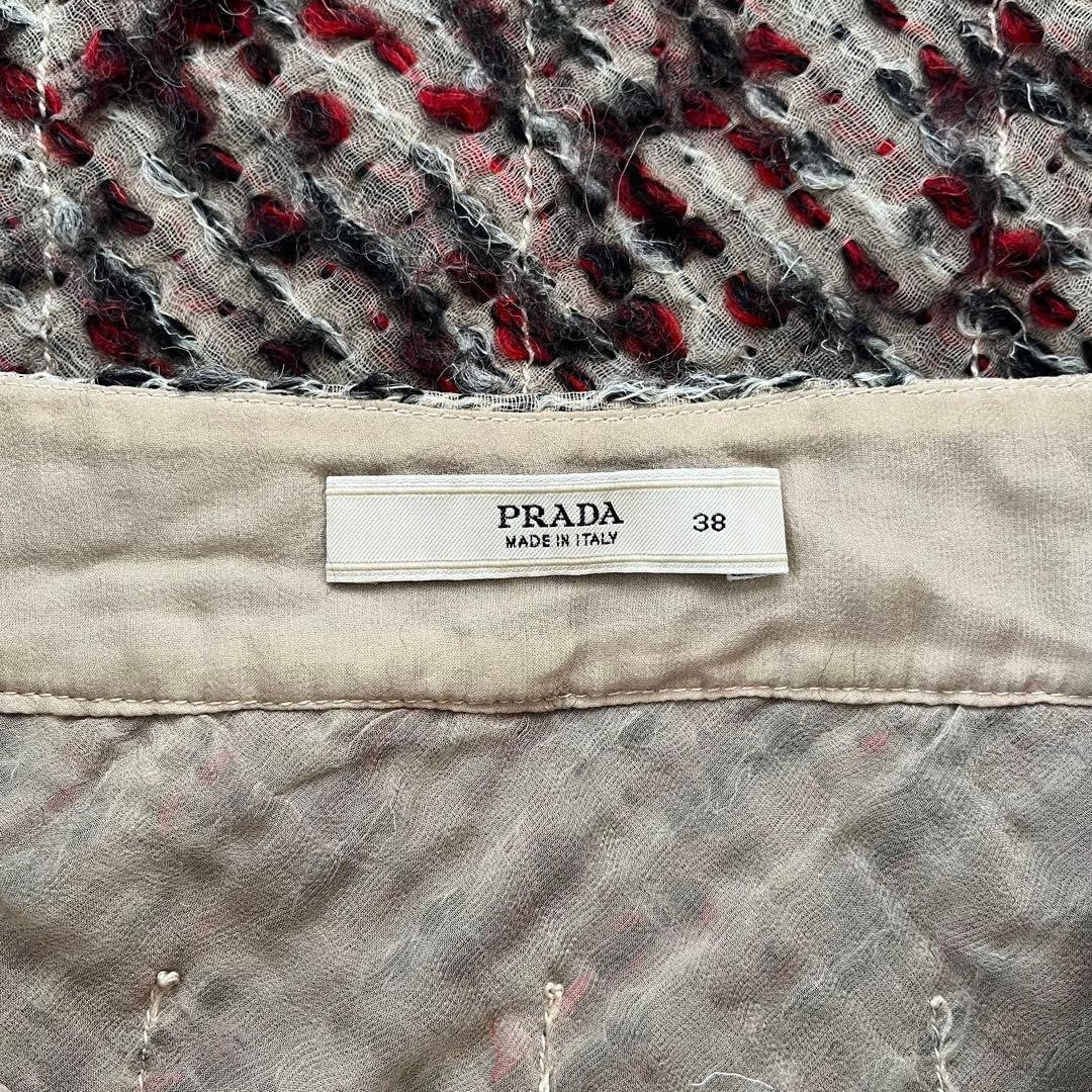 PRADA Dress Set Up 2000s Archive Wool Silk Nylon Size 40/38 Excellent Condition
