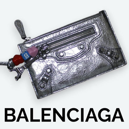 BALENCIAGA Le City Long Coin and Card Holder Pink Leather Japan Exclusive Rare
