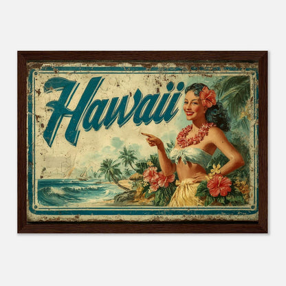 Island Smile 1950s Hawaiian Art Interior Limited Edition