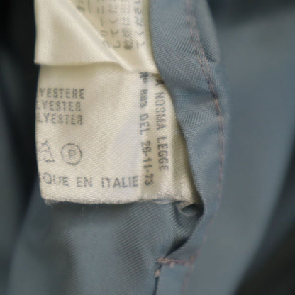 LANVIN 90s Made in Italy Old Stainless collar coat 46 Khaki Men's