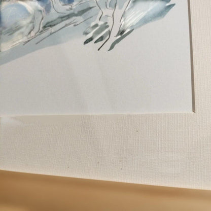 Princess Mononoke painting with serial number, Studio Ghibli, not for sale.