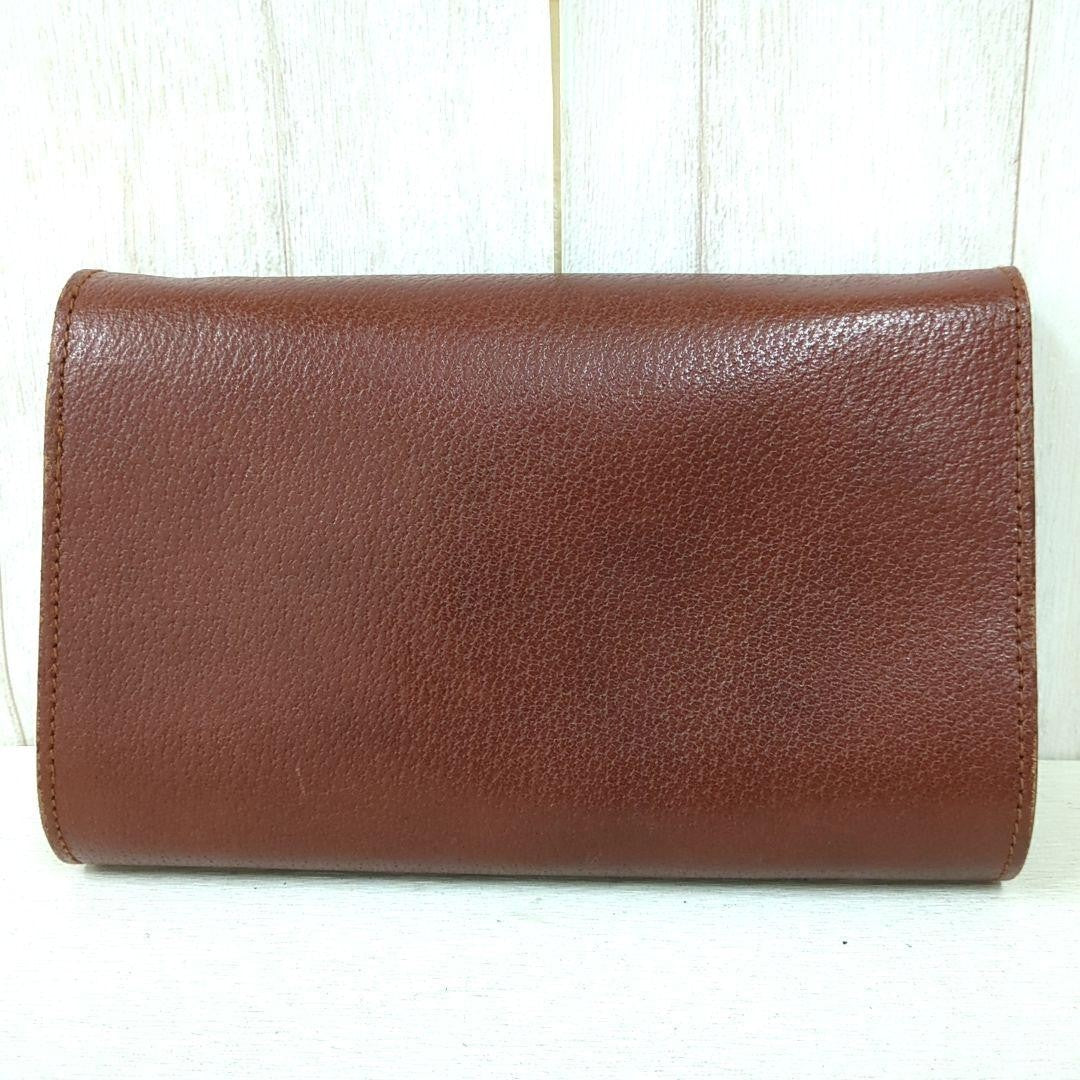 Ralph Lauren Leather Clutch Bag Red Brown Women Limited Edition Rare Model VHTF