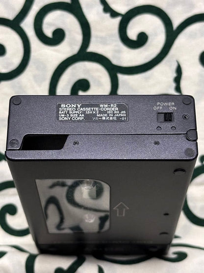 SONY WM-R2 Stereo Cassette Walkman, cleaned, includes instruction manual.