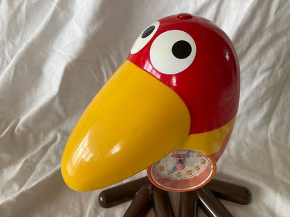 Kyoro-chan Chocolate Ball Talking Alarm Clock 8.3 inches high Rare