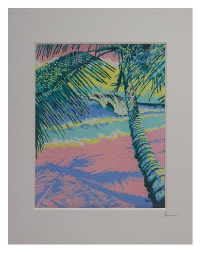 Hawaiian Painting Replica: Pastel Beach Painting Poster picture.