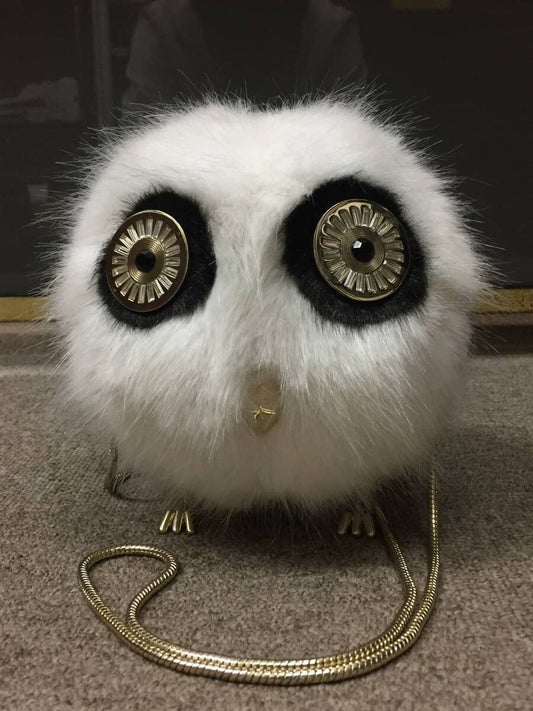 "UNUSED" Kate Spade Owl Bag Shoulder White Chain Party Bag