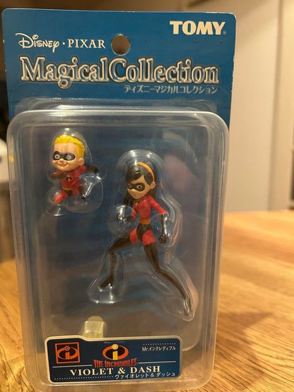 Tomy Disney Magical Collection figure Mr. Incredible Set of 4 vintage rare good