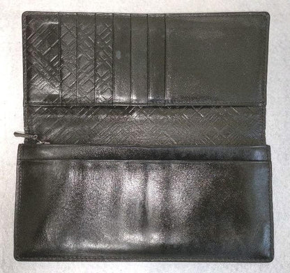 Burberry ◆Black◆Nova check◆Long wallet Authentic