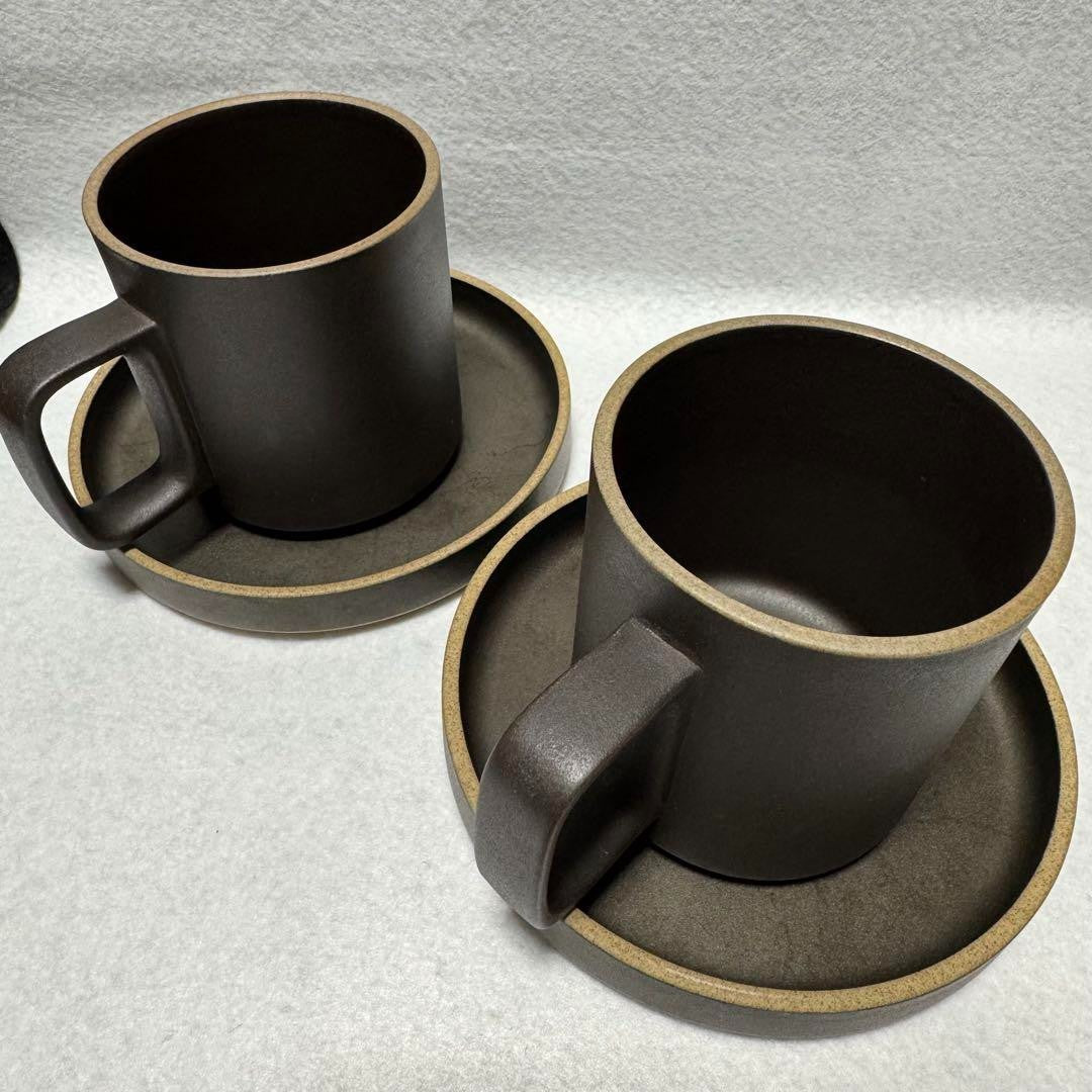 Hasami Porcelain Black Plate 14.5cm Mug Cup M 4 Set
