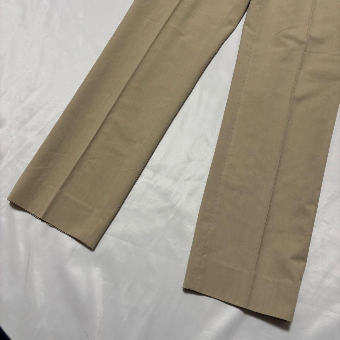 Rare 90s Miu Miu Vintage Beige Center Press Slacks Pants Size 40 Italy