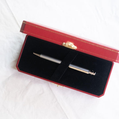 CARTIERSANTOS DE CARTIER BALLPOINT PEN GRAY ST150191 FROM JAPAN Genuine
