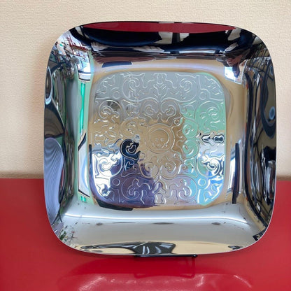 Alessi Dressed Square Tray Marcel Wanders 2011 Stainless Steel w/Box