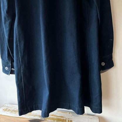 45rpm/45R Denim Coat Long Jacket Japan Made Vintage Dark Blue 3 Pockets Unisex