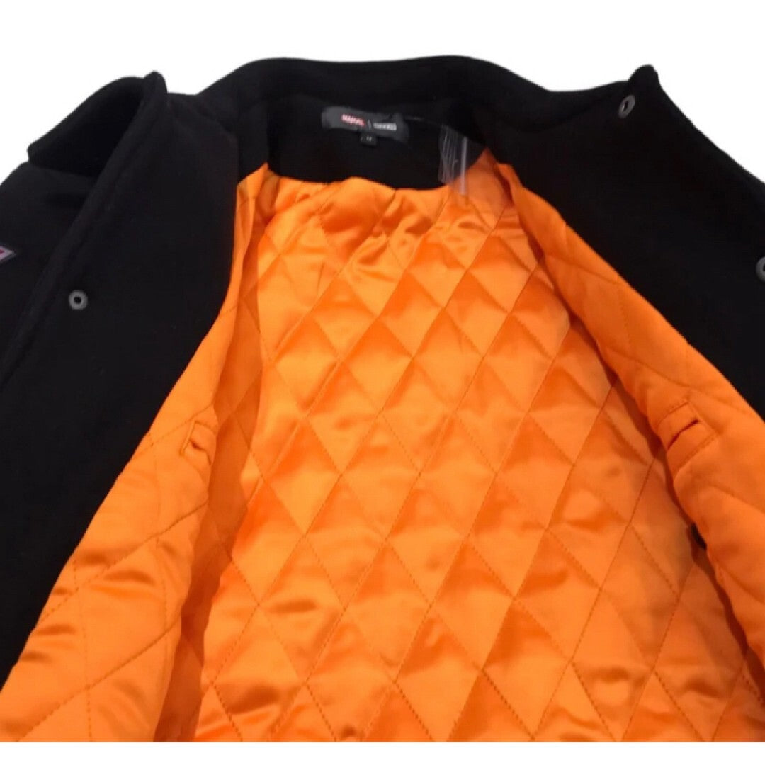KITH Marvel Collaboration Varsity Jacket S Size Orange Lining New