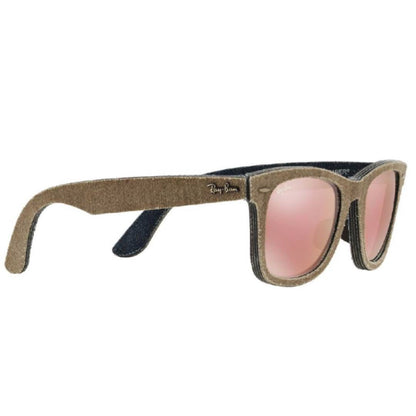 'Ray-Ban' Fashion Glasses Brown color Frame WAYFARER RB2140F 1193Z2 52mm USED