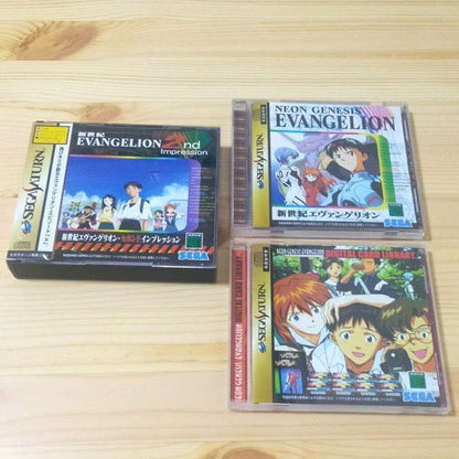 Evangelion game software 3-pack, Sega Saturn Showa Retro