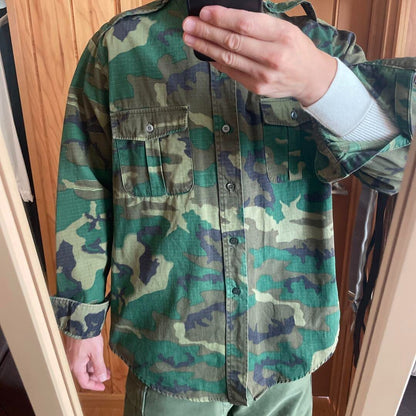 L.L.Bean Military Cursive Ripstop Shirt 44.5" Shoulder Width, Deadstock
