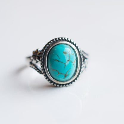 Turquoise Ring 011, 3 Sizes, Sterling Silver 925, Native American Style