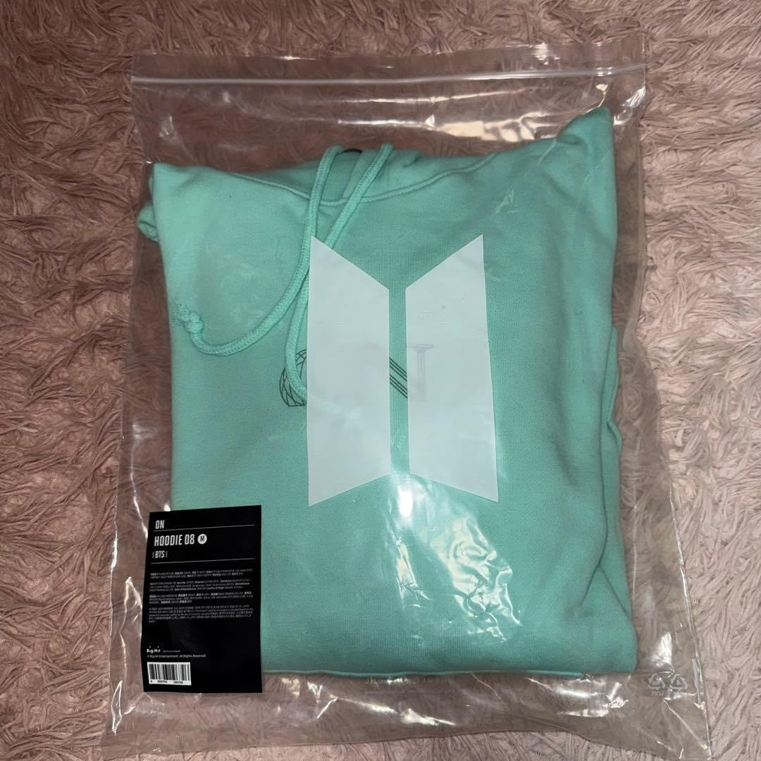 BTS Official ON 08 Hoodie Mint Green M Rare Limited Rare New