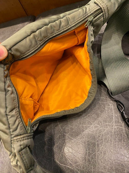 PORTER Tanker Waist Shoulder Body Bag Rare Sage Green from japan USED