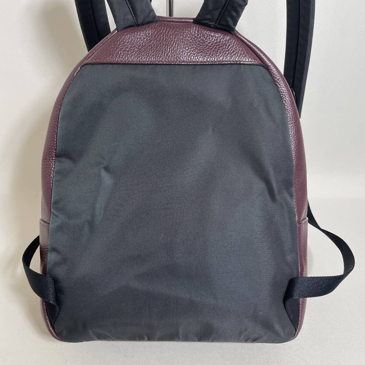Coach Leather Backpack Purple Authentic Women's Rucksack Bag