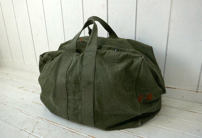 Military US Army USAF LIGHTNING Zipper Vintage Flyers Kit Bag Boston Bag USA