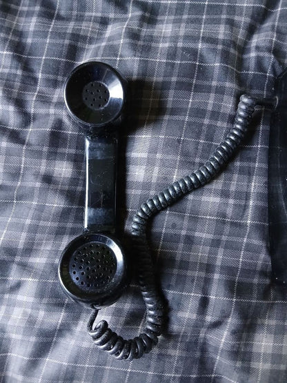 Black rotary dial telephone Showa retro vintage antique