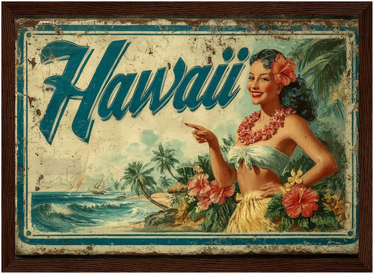 Island Smile 1950s Hawaiian Art Interior Limited Edition