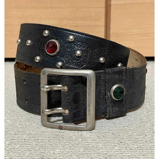 1940-50s Vintage Studded Belt Harley BUCO WW2 Germany Antique Used