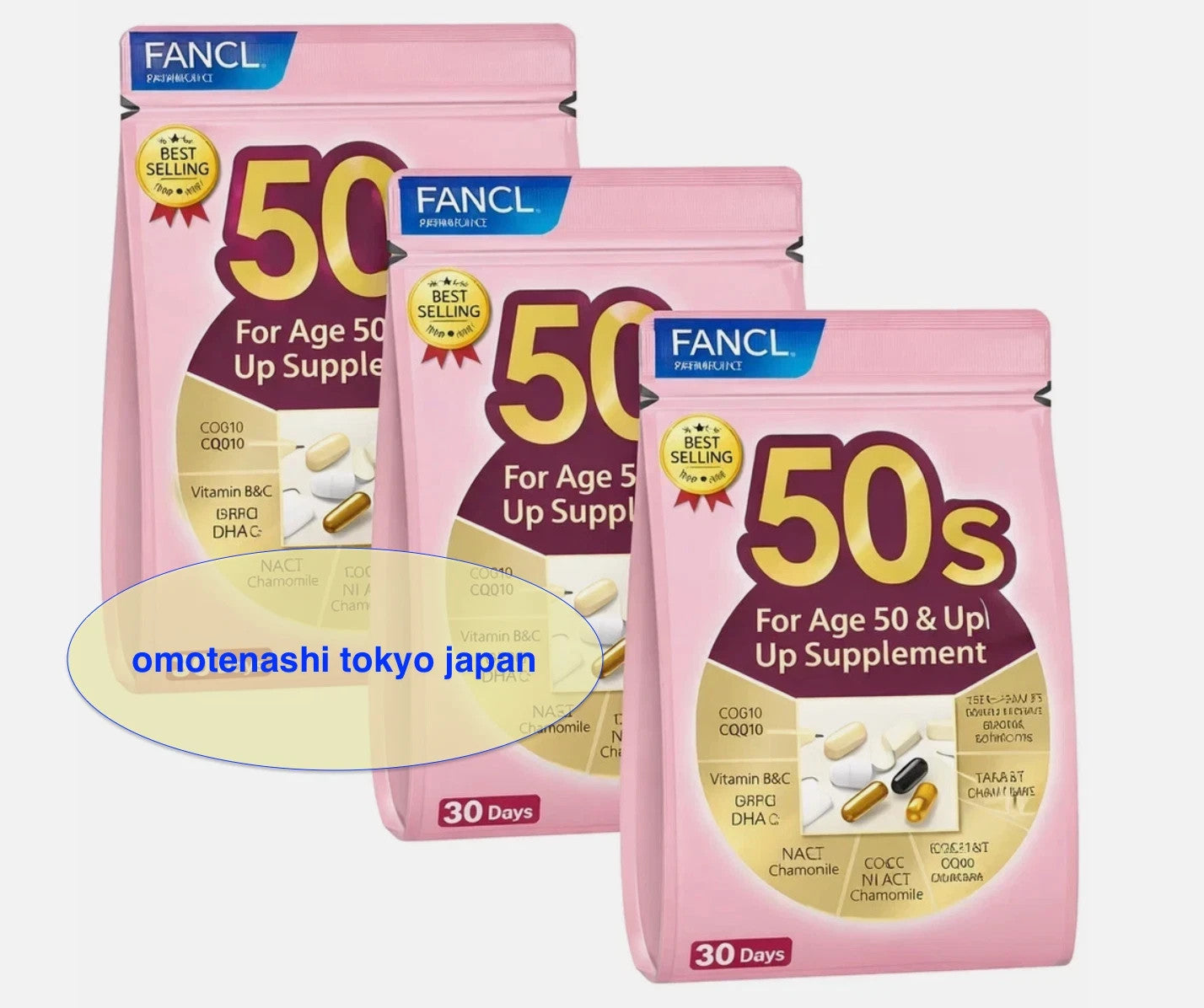 FANCL Supplement for Women in Their 50s 30 bags x 4 pack from Japan